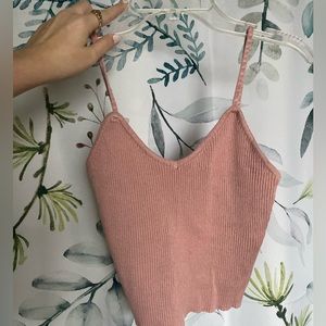 Pink Cute Tank Top Xs/S